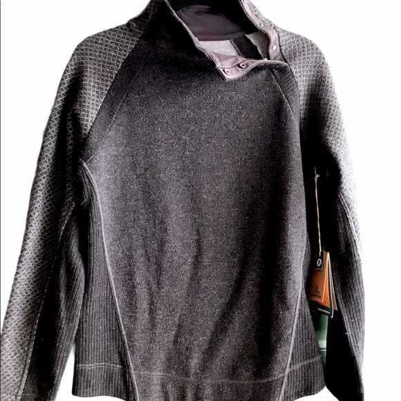 Prana Sweaters - NWT PrAna Brandie Charcoal Pullover Sweater M.
